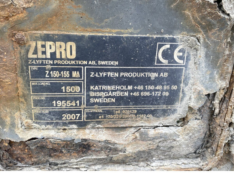 رافعة هيدروليك خلفية ZEPRO TGL 8.210 (01.05-): صورة 6