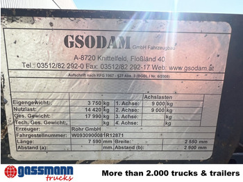 مقطورة هوك ليفت/ لود لوجر RZA 18 Abrollanhänger: صورة 2