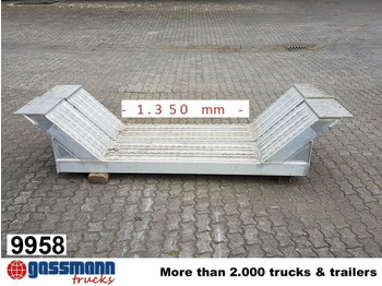 عربة منخفضة مسطحة نصف مقطورة