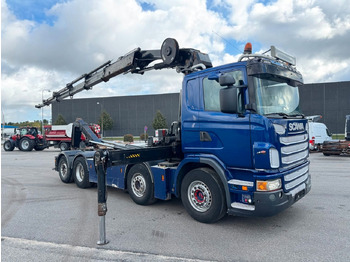 شاحنة كرين Scania G480 8x2*6 Hakenlift / Hiab 244 EP-5 Hipro: صورة 2