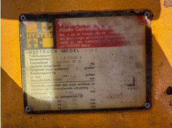 رافعة تلسكوبية Hyster H 70 C: صورة 5