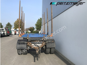 مقطورة اخشاب Krämer Kurzholzanhänger 20 t. Holzanhänger 4 Paar Exte Stahlrungen, Alcoa Alufelgen: صورة 5