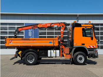 شاحنة قلاب, شاحنة كرين Mercedes-Benz ACTROS 2044 4x4 Kipper Kran ATLAS 65.2 A2L: صورة 3