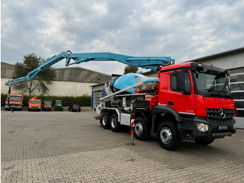 شاحنة خلاطة خرسانة Mercedes-Benz AROCS 3243 8x4 Euro 6 Pumi Putzmeister TMM 24-3: صورة 2