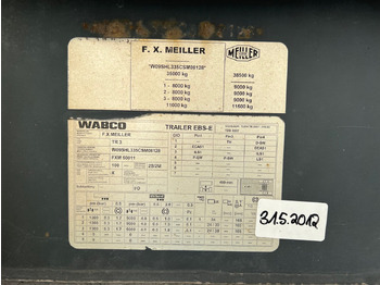 نصف مقطورة Meiller MHPS 12/27 MHPS 12/27 NOSS2, Stahlmulde ca. 26m³, Liftachse: صورة 3