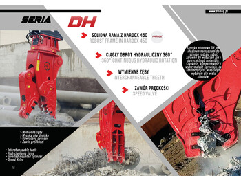 جديدة مقص الهدم - حفارة DEMOQ DH26 Hydraulic Rotating Pulveriser Crusher 2850 KG: صورة 4