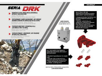 جديدة مقص الهدم - حفارة DEMOQ DRK10  Hydraulic Rotating Pulveriser Crusher 1000 KG: صورة 4