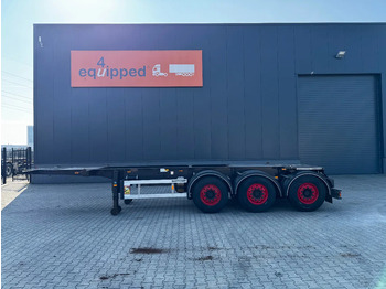 نصف مقطورة لنقل الحاويات Burg 20FT/3-axles, SAF INTRADISC, ADR (EXII, EXII, FL, AT), 2x LIFTAXLE, NL-Chassis, APK/ADR:06/2025: صورة 4