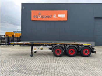نصف مقطورة لنقل الحاويات Burg 20FT ADR (EX/II, EX/III, FL, AT) Chassis, Leergewicht : 3.690kg, SAF INTRADISC, 2x Liftachse, NL-Chassis: صورة 2