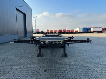 نصف مقطورة لنقل الحاويات Burg 20FT ADR (EX/II, EX/III, FL, AT), Leeggewicht: 3.690kg, SAF INTRADISC, 2x liftaxle, ALCOA, NL-Chassis: صورة 5