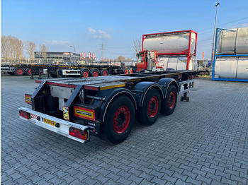 نصف مقطورة لنقل الحاويات Burg 20FT ADR (EX/II, EX/III, FL, AT), Leeggewicht: 3.690kg, SAF INTRADISC, 2x liftaxle, ALCOA, NL-Chassis: صورة 3