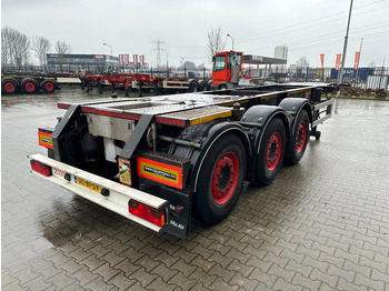 نصف مقطورة لنقل الحاويات Burg 20FT ADR (EX/II, EX/III, FL, AT), Leergewicht: 3.690kg, SAF INTRADISC, 2x Liftachse, ALCOA, NL-Chassis, APK/ADR: 02-2026: صورة 3