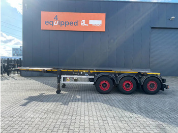 نصف مقطورة لنقل الحاويات Burg 20FT ADR (EX/II, EX/III, FL, AT), Leergewicht : 3.690kg, SAF INTRADISC, 2x Liftachse, NL-Chassis: صورة 2