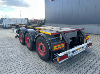 نصف مقطورة لنقل الحاويات Burg 20FT ADR (EX/II, EX/III, FL, AT), Leergewicht : 3.690kg, SAF INTRADISC, 2x Liftachse, NL-Chassis: صورة 3