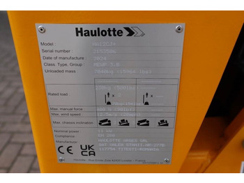 شاحنة ذراع مفصلي Haulotte HA12CJ+ Valid inspection, *Guarantee! Electric, 12: صورة 4