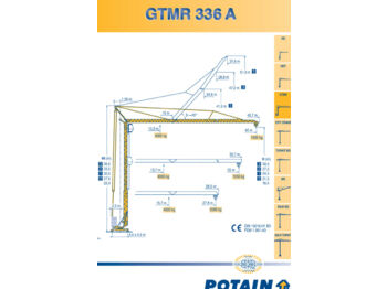 رافعة برجية Potain GTMR 336 A: صورة 1