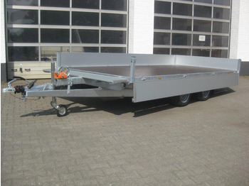 مقطورات مسطحة Multi Transporter 406x200x30cm Rampen Seilwinde 13" niedrig Fahrwerk (XL) 2700kg: صورة 3