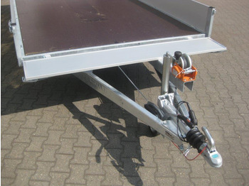 مقطورات مسطحة Multi Transporter 406x200x30cm Rampen Seilwinde 13" niedrig Fahrwerk (XL) 2700kg: صورة 4
