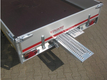 مقطورات مسطحة Multi Transporter 406x200x30cm Rampen Seilwinde 13" niedrig Fahrwerk (XL) 2700kg: صورة 5
