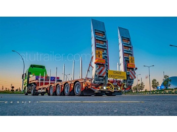 عربة منخفضة مسطحة نصف مقطورة STU