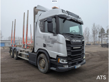 شاحنة قطع الأشجار Timber truck Scania R730 6X4: صورة 4
