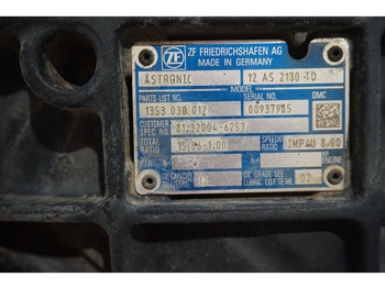 صندوق التروس - شاحنة ZF 12AS2130DD TGS 81.32004-6257: صورة 5