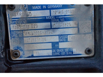 صندوق التروس - شاحنة ZF 12AS2130DD TGS 81.32004-6396: صورة 5 صندوق التروس - شاحنة ZF 12AS2130DD TGS 81.32004-6396: صورة 5