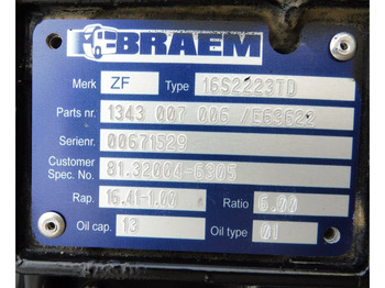 صندوق التروس - شاحنة ZF 16S2220TD CGS M12 +PRIT / CARBON: صورة 5