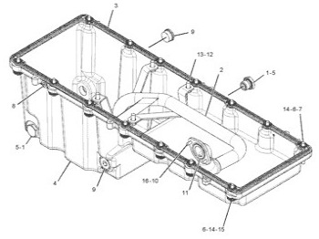 حوض الزيت CATERPILLAR