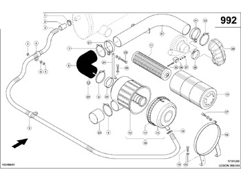 أنبوب سحب الهواء CLAAS