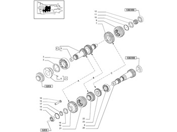 علبة التروس و قطع الغيار NEW HOLLAND