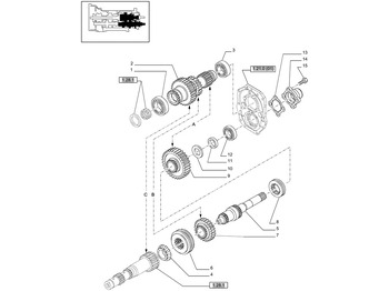 علبة التروس و قطع الغيار NEW HOLLAND