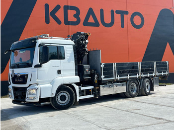 شاحنات مسطحة, شاحنة كرين MAN TGS 26.420 6x2*4 HIAB 302E-6 / PLATFORM L=6532 mm: صورة 2