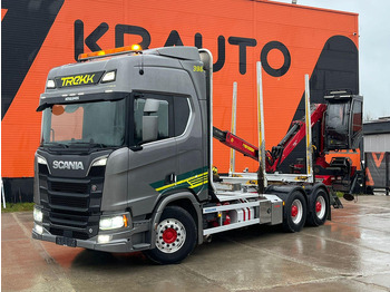 شاحنة قطع الأشجار, شاحنة كرين لنقل الأخشاب Scania R 650 6x4 RETARDER: صورة 2 شاحنة قطع الأشجار, شاحنة كرين لنقل الأخشاب Scania R 650 6x4 RETARDER: صورة 2