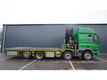شاحنة كرين DAF CF 85.410 8X2 OPEN BOX WITH PALFINGER 42502 CRANE: صورة 4