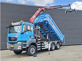 MAN TGS 28.400 6X4-4 BL / CRANE + 2 SIDE TIPPER MAN TGS 28.400 6X4-4 BL / CRANE + 2 SIDE TIPPER: صورة 1