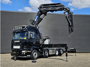 وحدة جر Scania R490 8x2 / HMF 85 T/M CRANE + WINCH + JIB: صورة 3