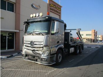 شاحنة نقل المخلفات MERCEDES-BENZ 2642 6×2 DOUBLE SKIP LOADER with HIAB Crane: صورة 2