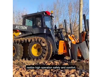 XCMG Official Tree Mover Skid Steer Attachment Tree Spade Transplanter - اللودر المجنزر صغير: صورة 1 XCMG Official Tree Mover Skid Steer Attachment Tree Spade Transplanter - اللودر المجنزر صغير: صورة 1