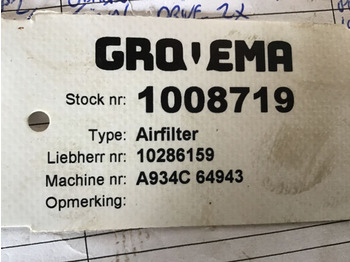 فلتر الهواء LIEBHERR