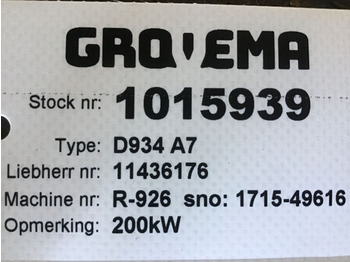 جديدة محرك Liebherr D934 A7: صورة 4 جديدة محرك Liebherr D934 A7: صورة 4