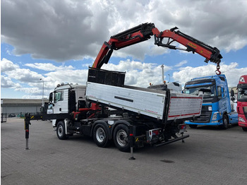 شاحنة كرين MAN TGS 28.440 6x4 Hydrodrive Euro 6 Tipper / Tractor + Palfinger 33002 Fly Jip PJ060: صورة 3