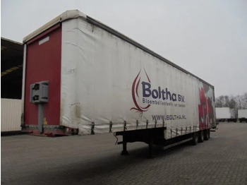 عربة منخفضة مسطحة نصف مقطورة