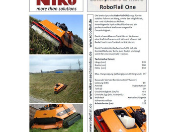 جزازة أعشاب الحدائق KommTek/NIKO - RoboFlail ONE (700kg/122cm profi): صورة 4