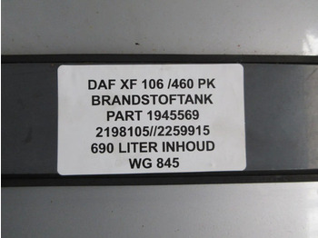 خزان الوقود - شاحنة DAF 1945569 DIELESTANK 690 LITER DAF XF CF EURO 6: صورة 5