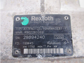 نظام الهيدروليك - شاحنة MAN 1530346//16137154 //REXROTH A 17FN0125 PTO EN POMP MAN OF SCANIA MODEL 2020 EURO 6: صورة 4