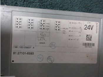 النظام الكهربائي - شاحنة MAN TGX 81.27101-6593 TACHOGRAAF EURO 6 765.971KM: صورة 2