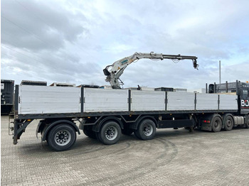 نصف مقطورة مسطحة Pacton T3-003 Brick Trailer - Kennis 16000-R Crane: صورة 4