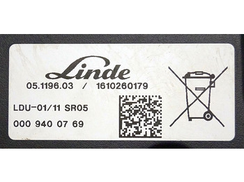 لوحة القيادة - معدات المناولة Linde 0009400769 | Display LDU-01/11 SR04  1610260179 from Linde R14HD-01 year 2: صورة 3