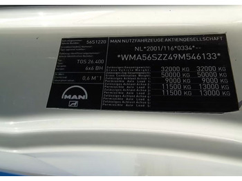 شاحنة قلاب, شاحنة كرين MAN TGS 26.400 6x6 – Wywrotka 3-stronna Meiller + Żuraw HIAB 166 E3 HIPRO – 429.222 km – Euro 4: صورة 5 شاحنة قلاب, شاحنة كرين MAN TGS 26.400 6x6 – Wywrotka 3-stronna Meiller + Żuraw HIAB 166 E3 HIPRO – 429.222 km – Euro 4: صورة 5